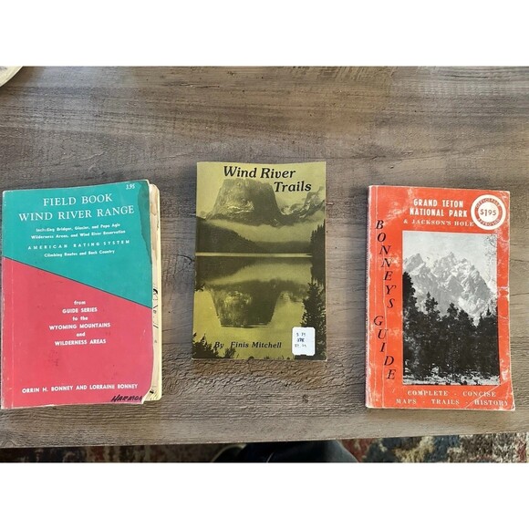 Vintage Wyoming Bonney Guides Grand Teton, Field Book Wind River Range + 1 More - Picture 1 of 7
